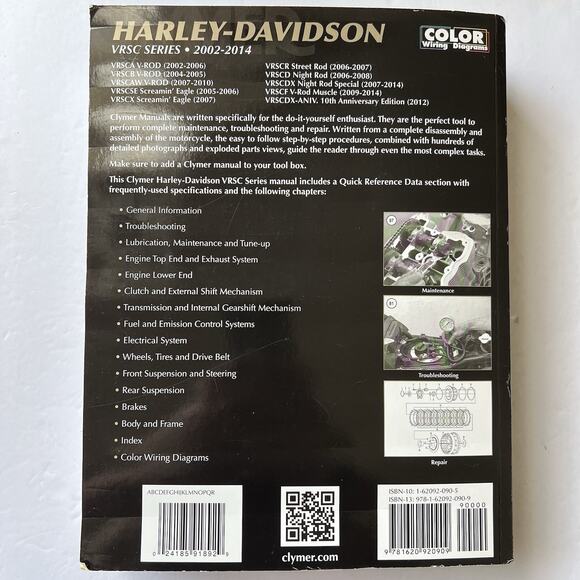 Clymer Manual Harley Davidson VRSC Series 2002 to 2014 Motorcycle Repair M426 - Picture 12 of 13